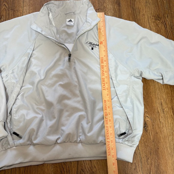 VTG y2k Adidas Golf Michelob Ultra 1/4 Zip Windbreaker Jacket Mens M PGA Tour - Picture 5 of 12
